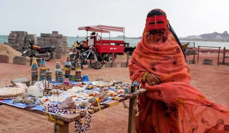 a local woman in Persian gulf