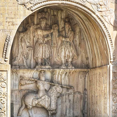 Sassanid Rock Relief   in Taqe Bostan
